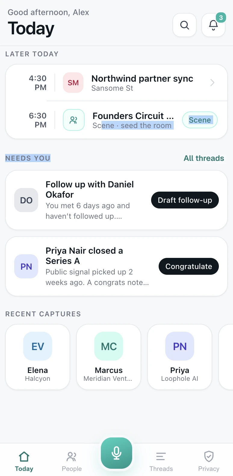 The private LinkMe relationship dashboard